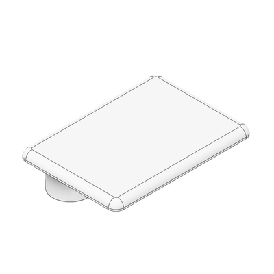 60-070-2 MODULAR SOLUTIONS POLYAMIDE PART END CAP 45MM X 32MM LIGHT GRAY